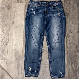 Buckle Skinny Jeans